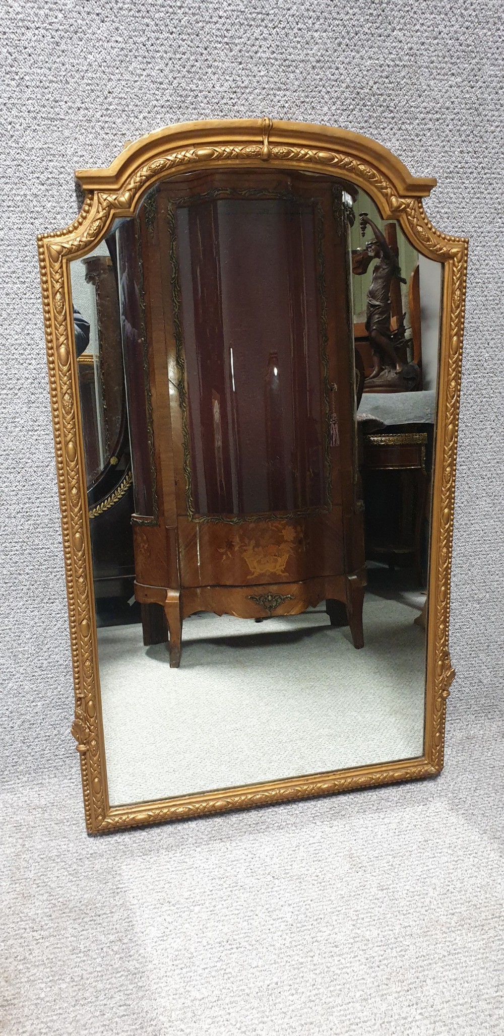 Good English Gilt Arched Top Mirror View VII
