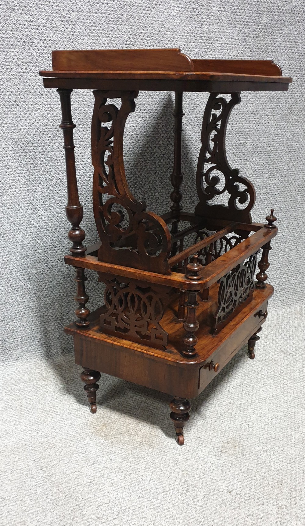 Victorian Walnut Canterbury
