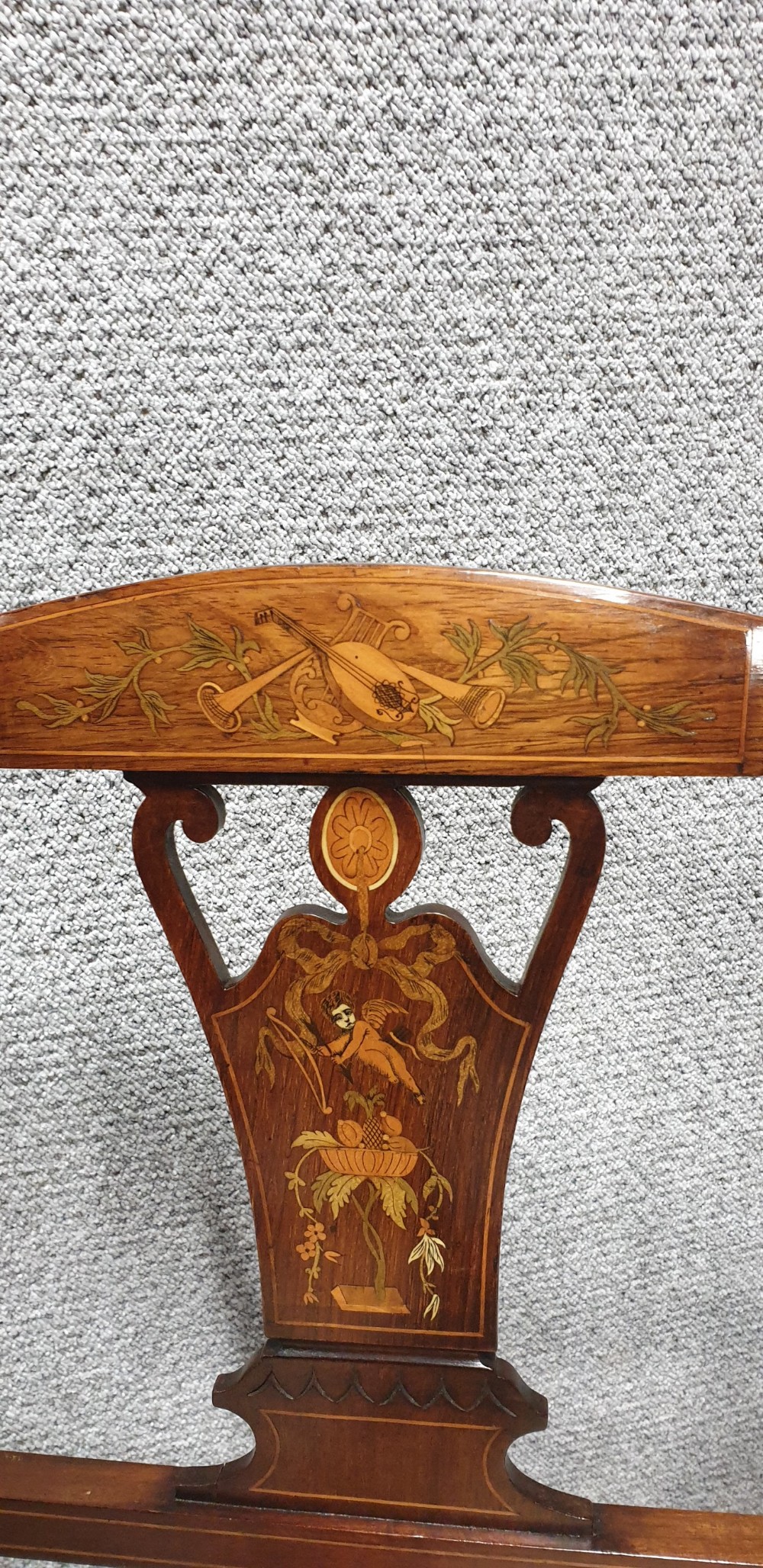Inlaid Mahogany Window seat View VI