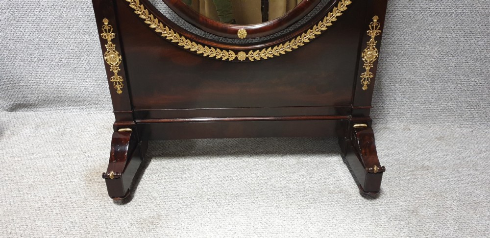 Exhibition Quality Empire Cheval Mirror View II