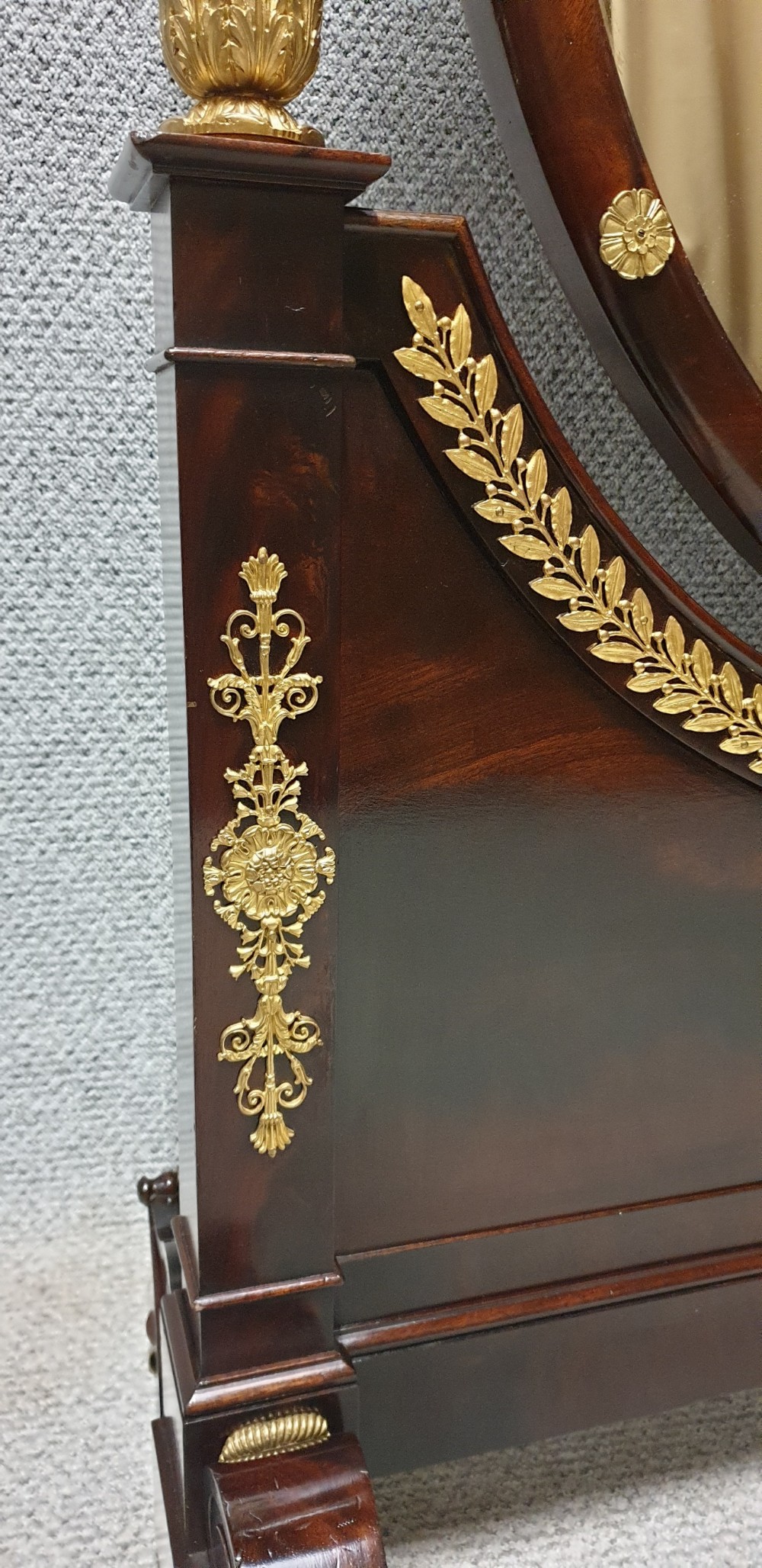 Exhibition Quality Empire Cheval Mirror View III