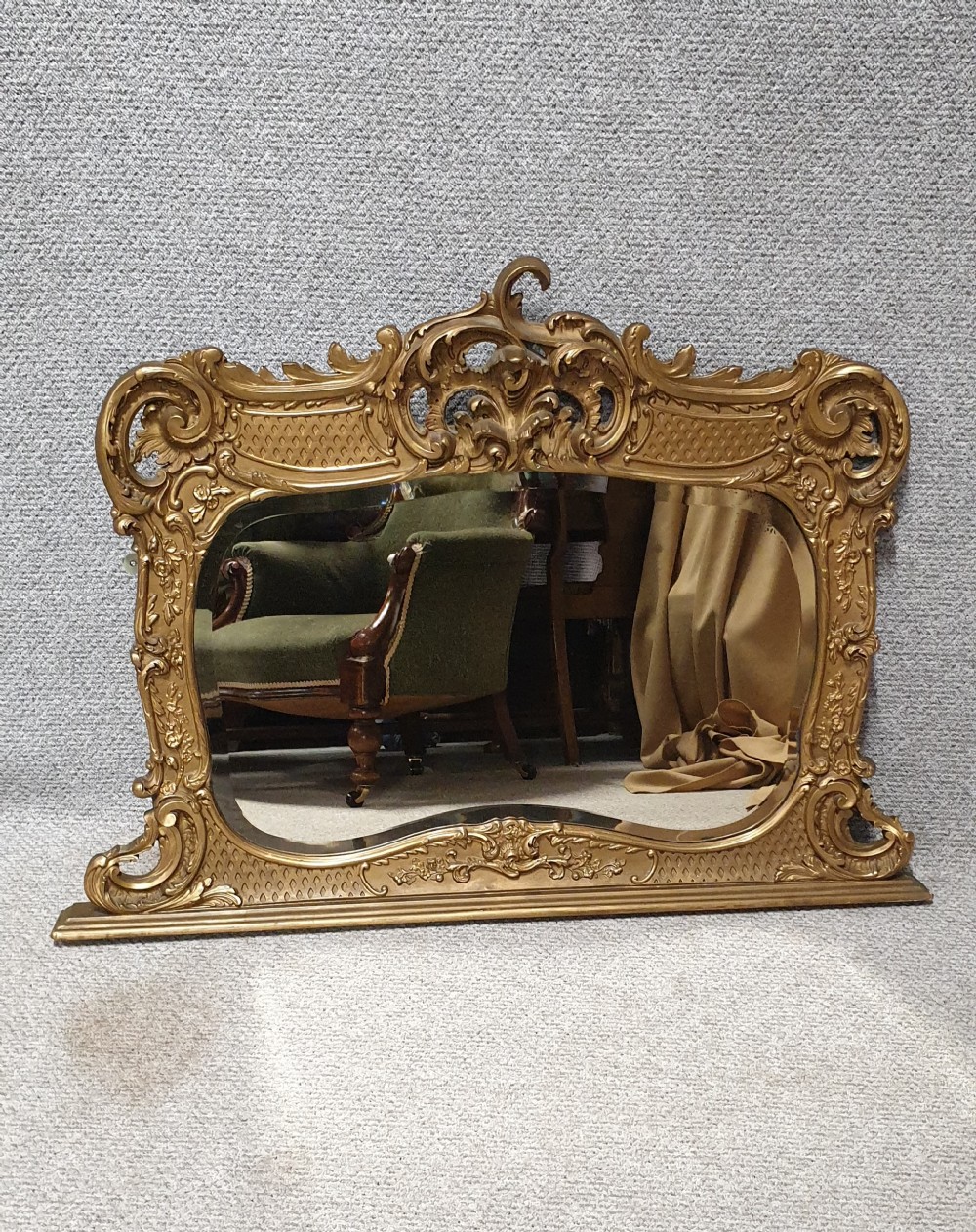Victorian Gilt Overmantle Mirror