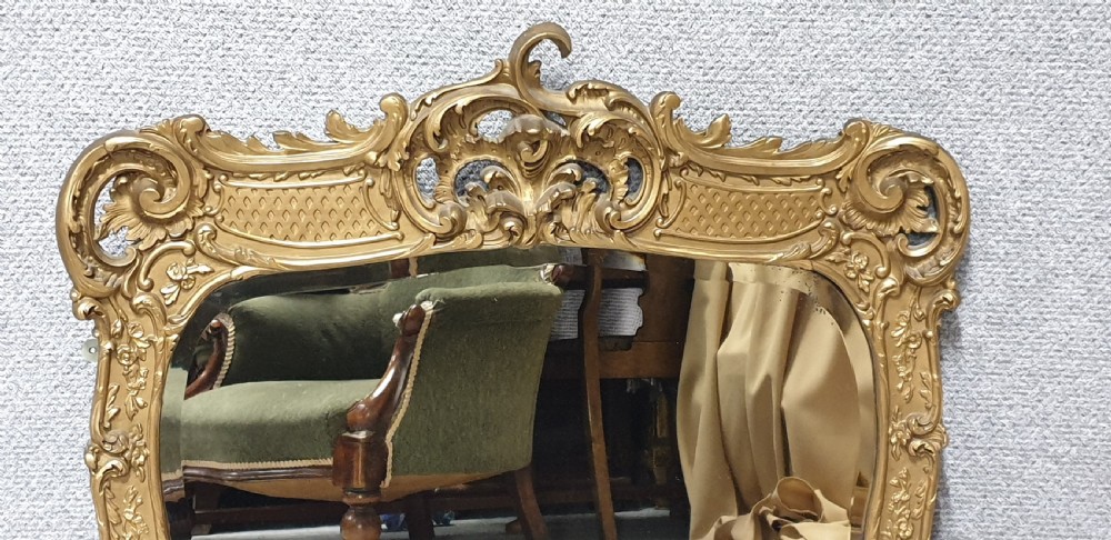 Victorian Gilt Overmantle Mirror View IX