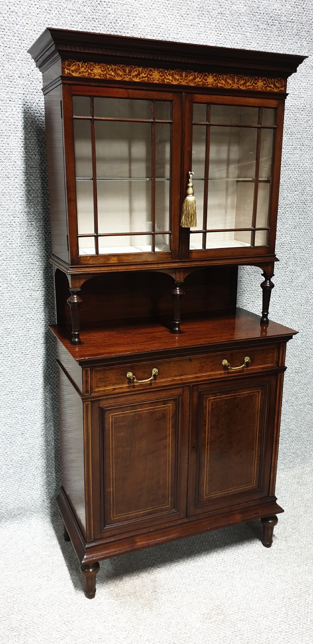Very Nice Inlaid Mahogany Cabinet