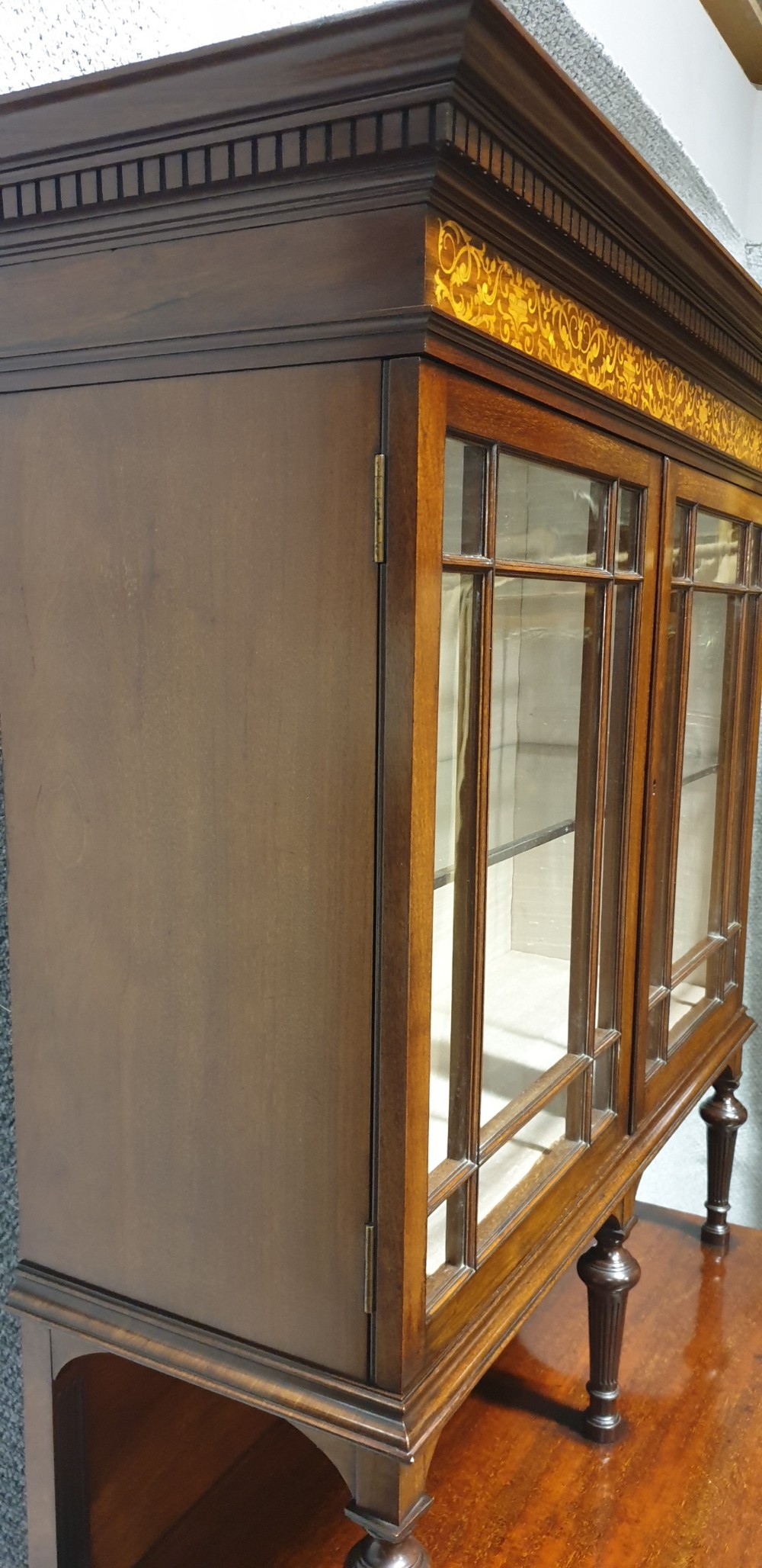 Very Nice Inlaid Mahogany Cabinet View V