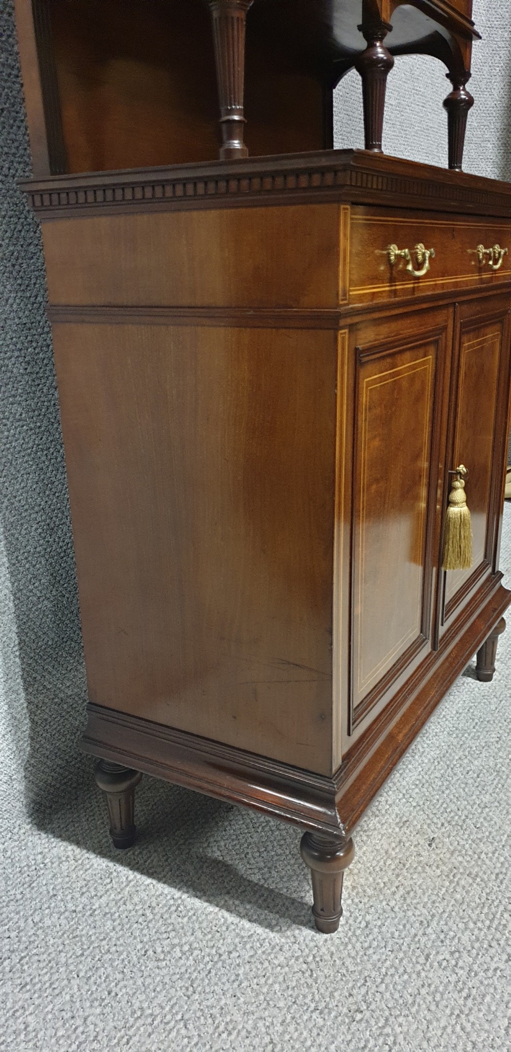 Very Nice Inlaid Mahogany Cabinet View VI