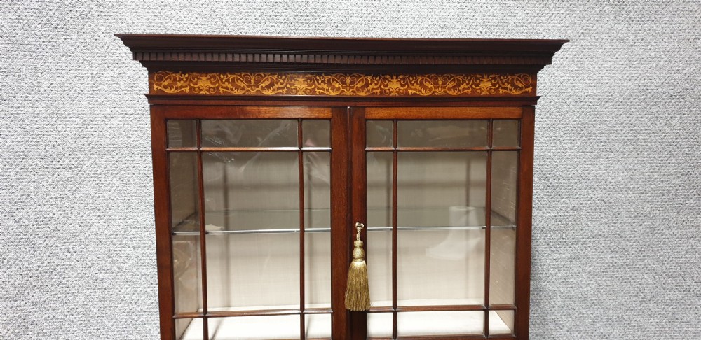 Very Nice Inlaid Mahogany Cabinet View IX