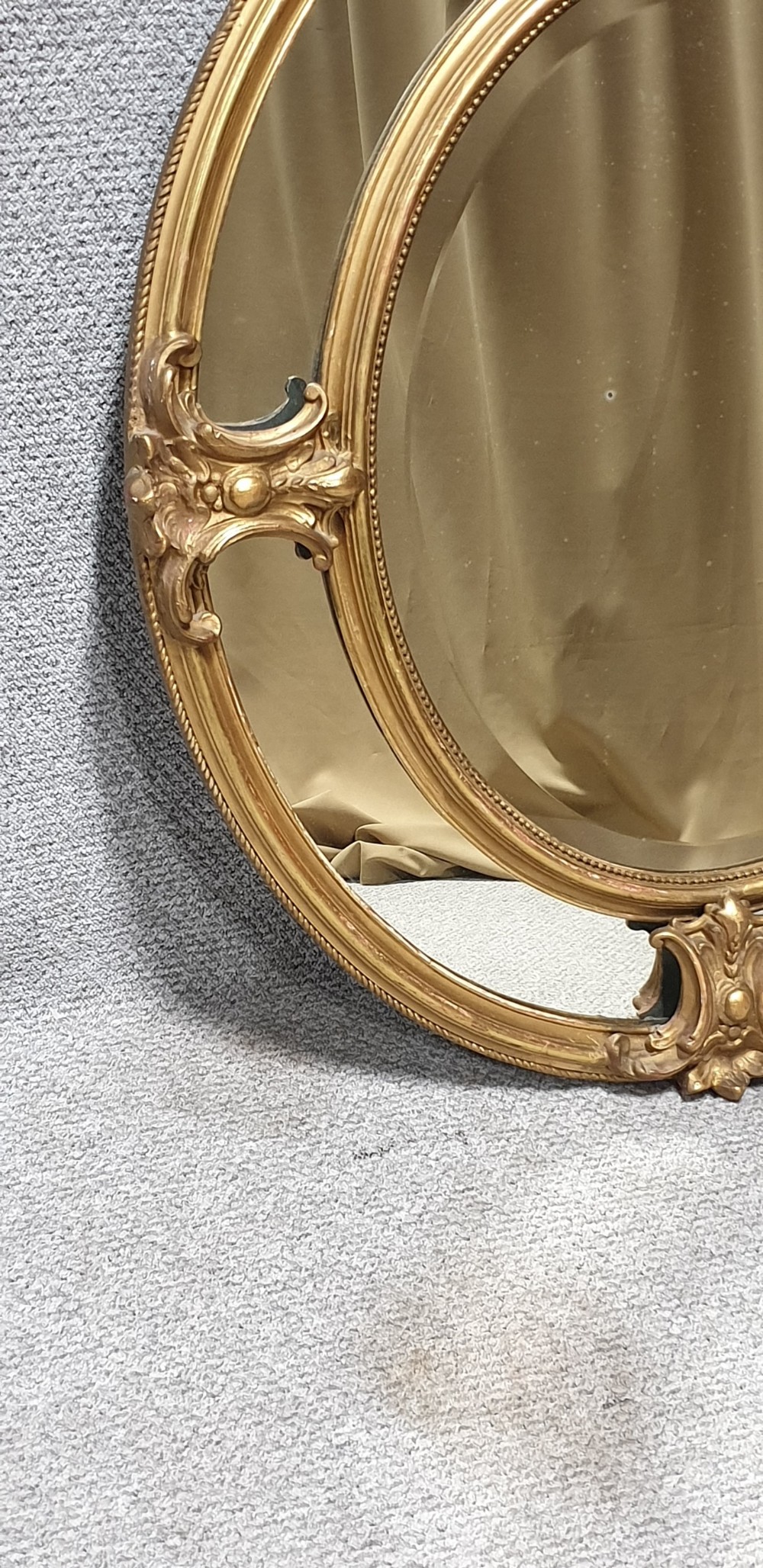 Large Victorian Marginal Gilt Mirror View VI
