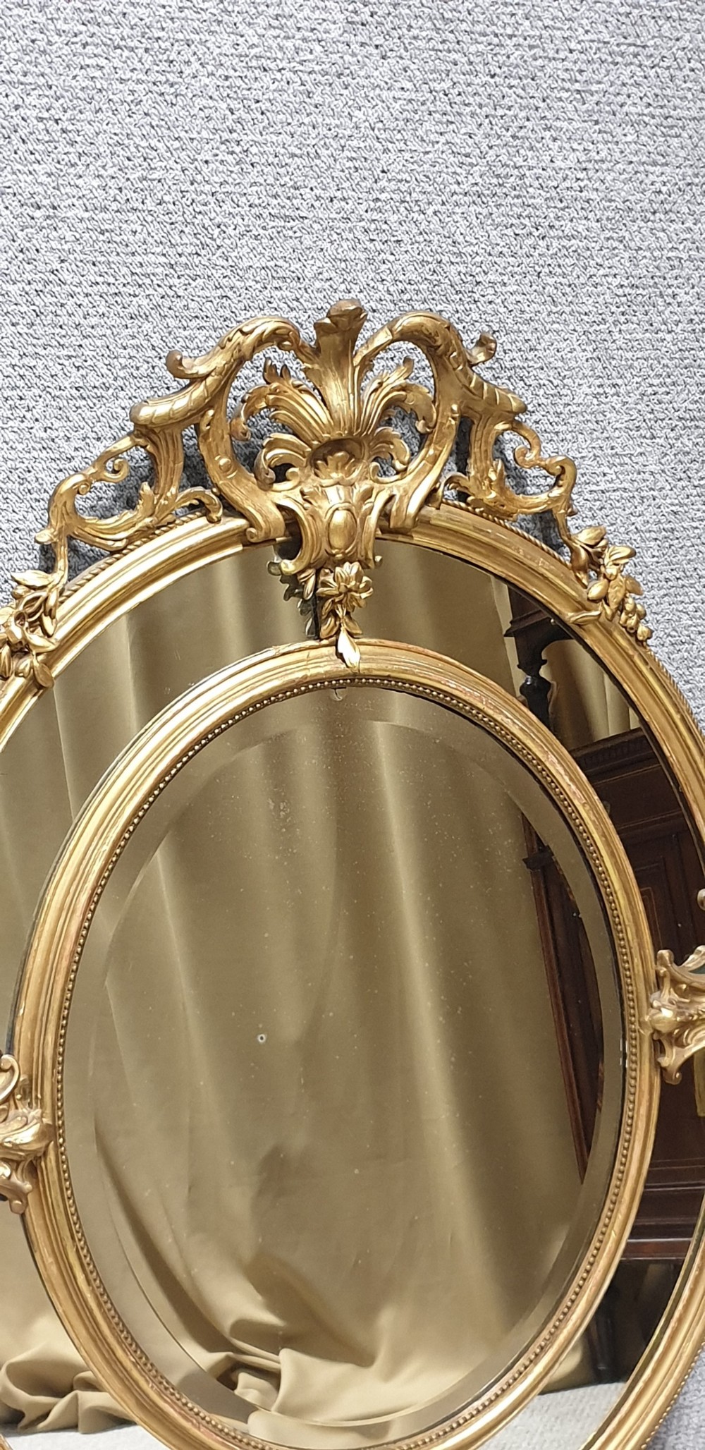 Large Victorian Marginal Gilt Mirror View VII