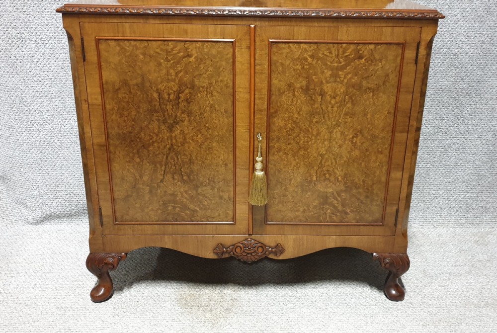 Burr Walnut Side Cabinet View II