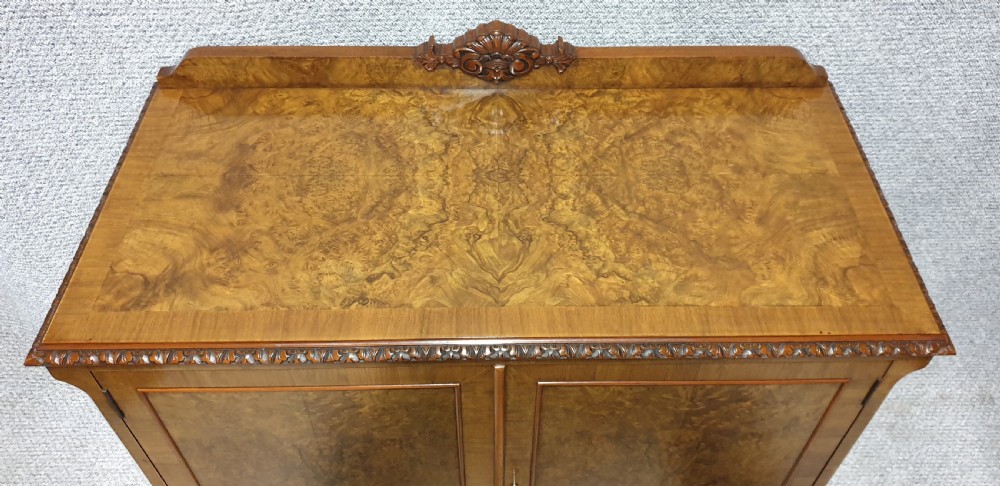 Burr Walnut Side Cabinet View III