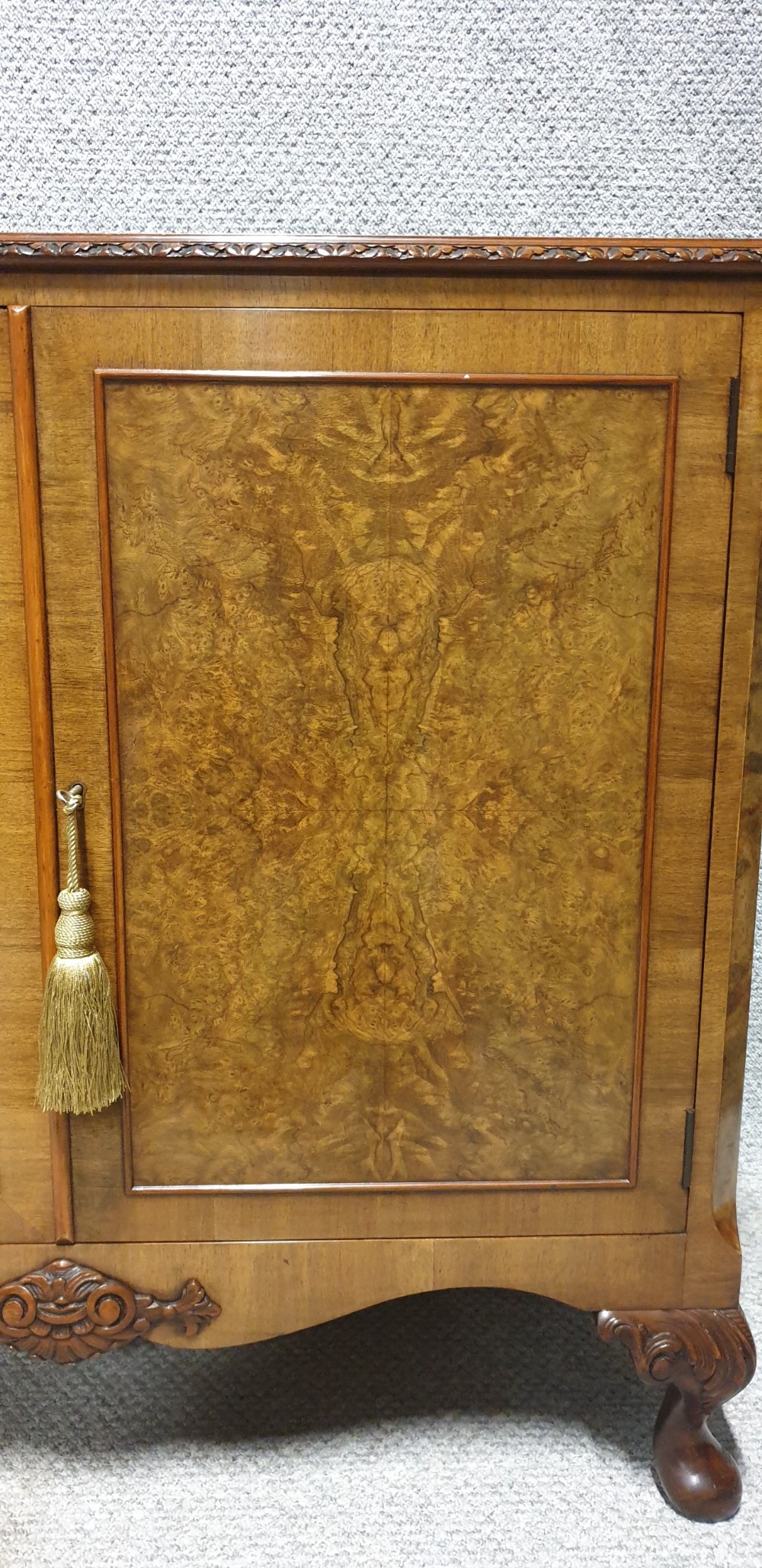 Burr Walnut Side Cabinet View VII