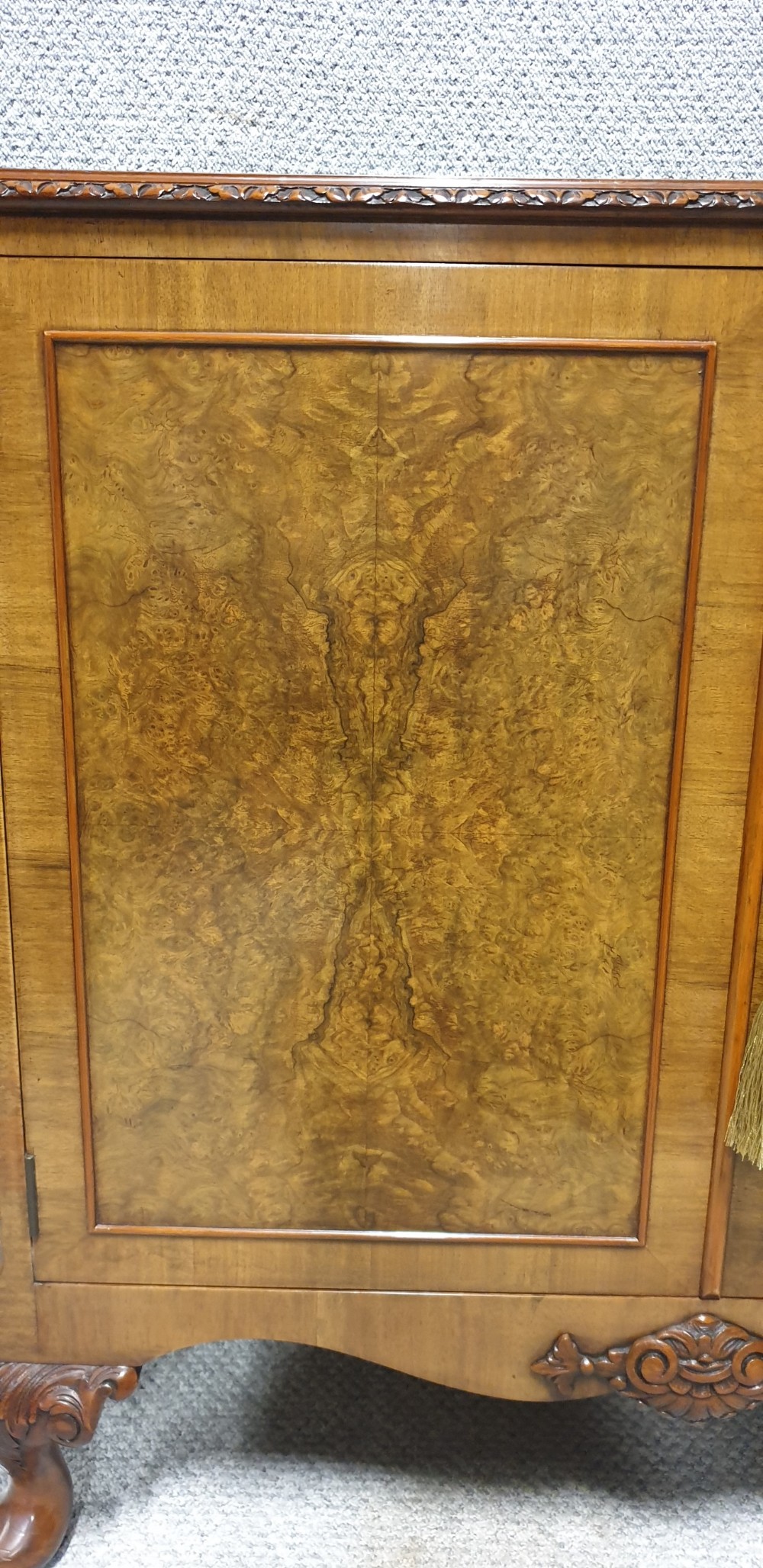 Burr Walnut Side Cabinet View VIII