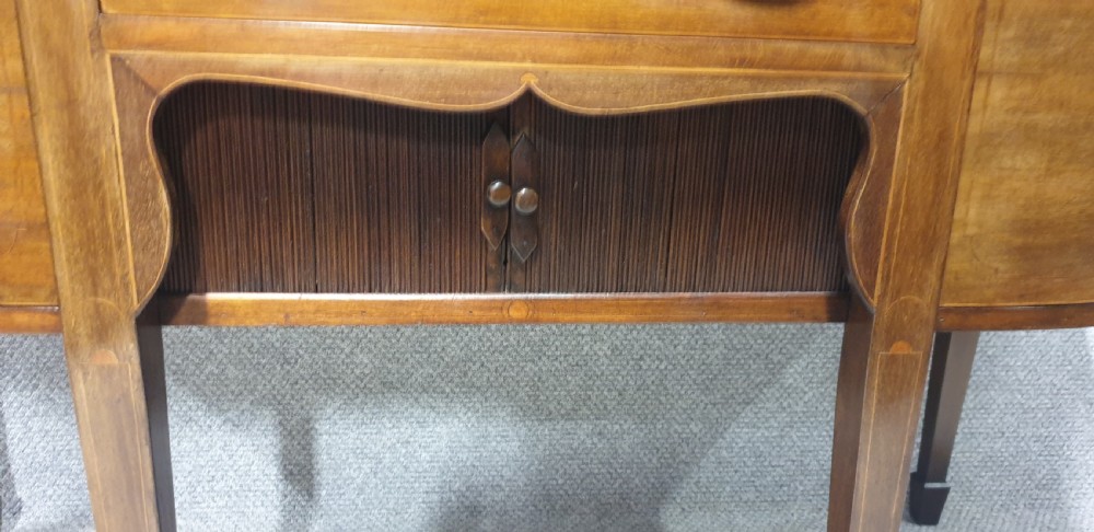 Georgian Mahogany Bowed Sideboard  View II