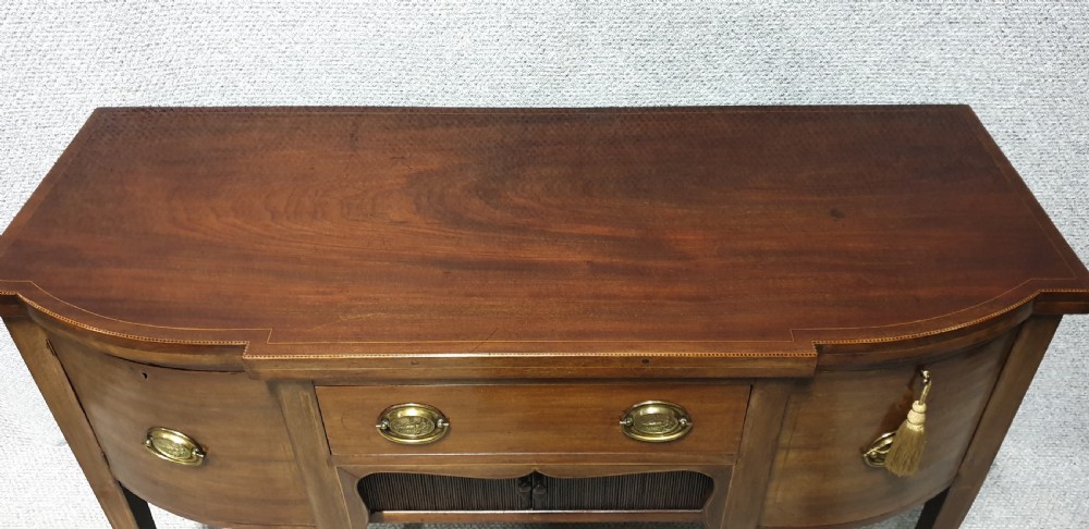 Georgian Mahogany Bowed Sideboard  View VI