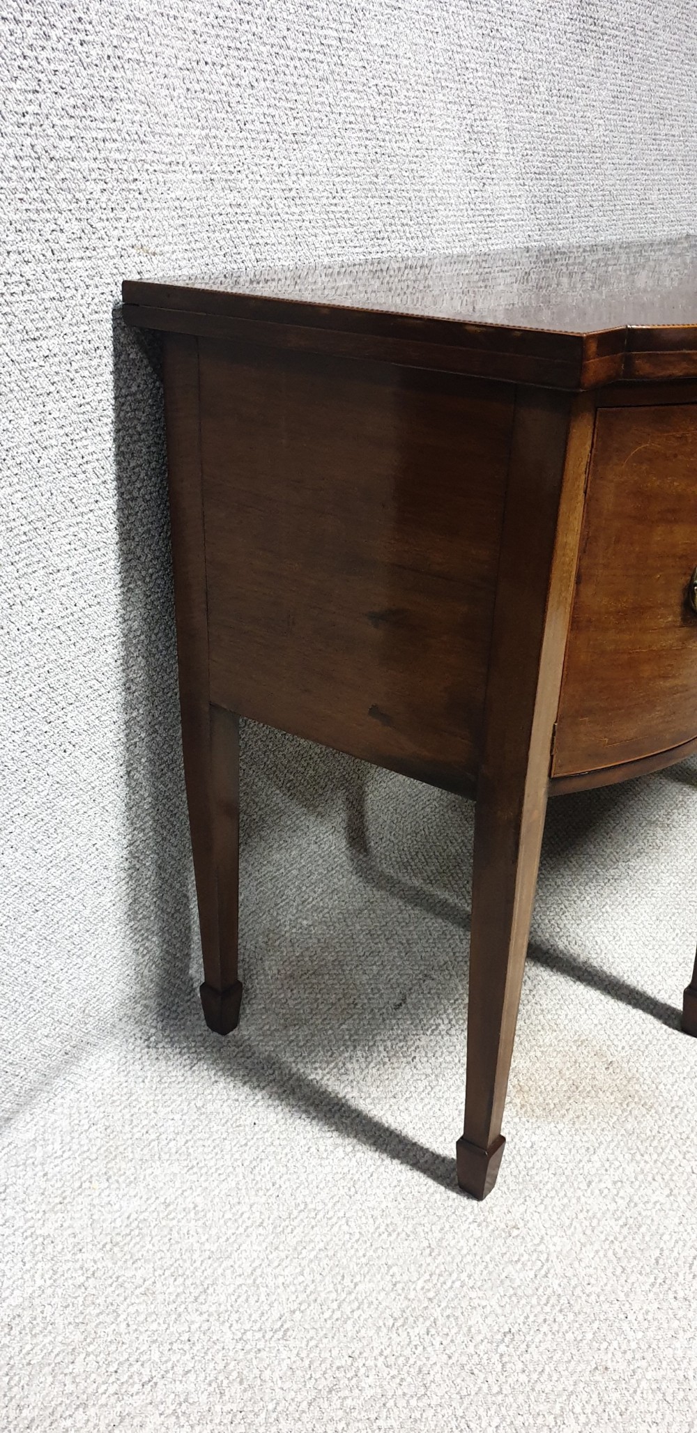 Georgian Mahogany Bowed Sideboard  View IX