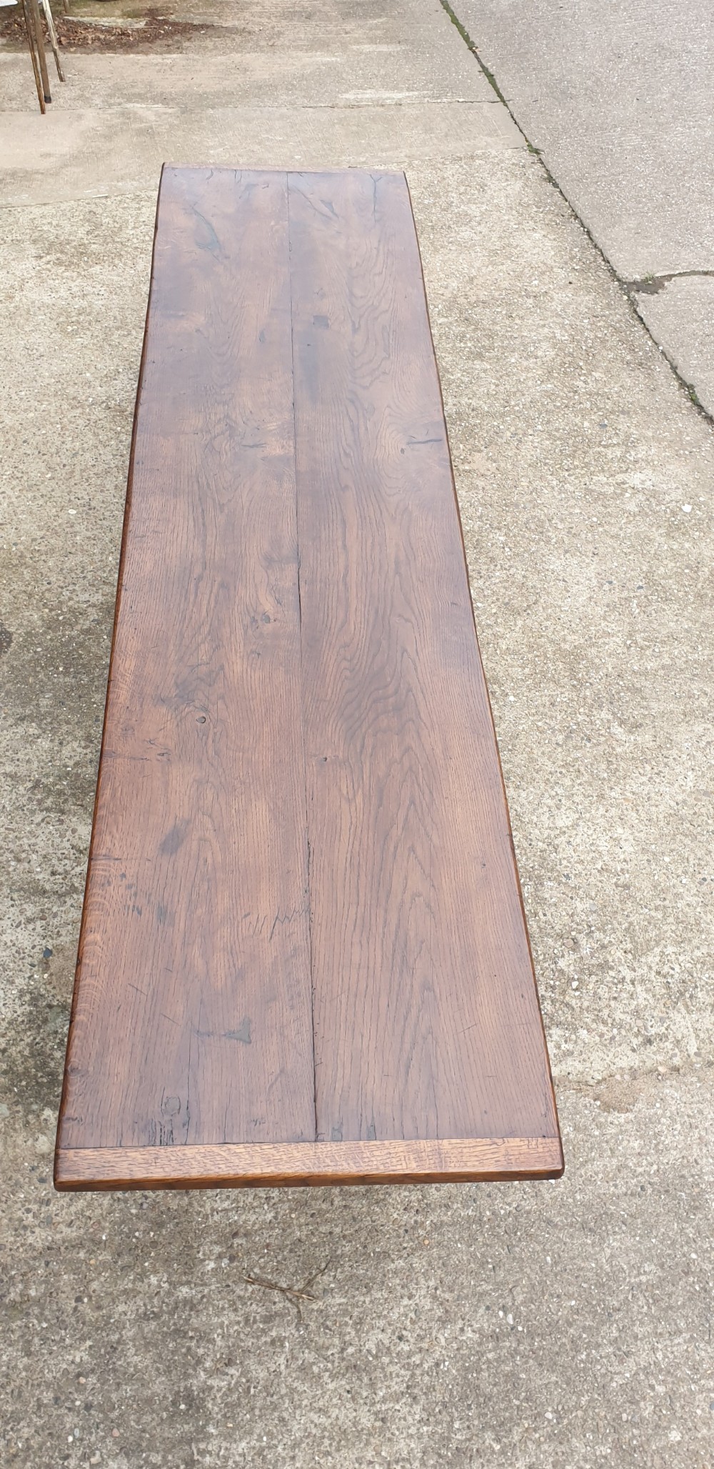 Outstanding C17th Oak  Refrectory Table View III