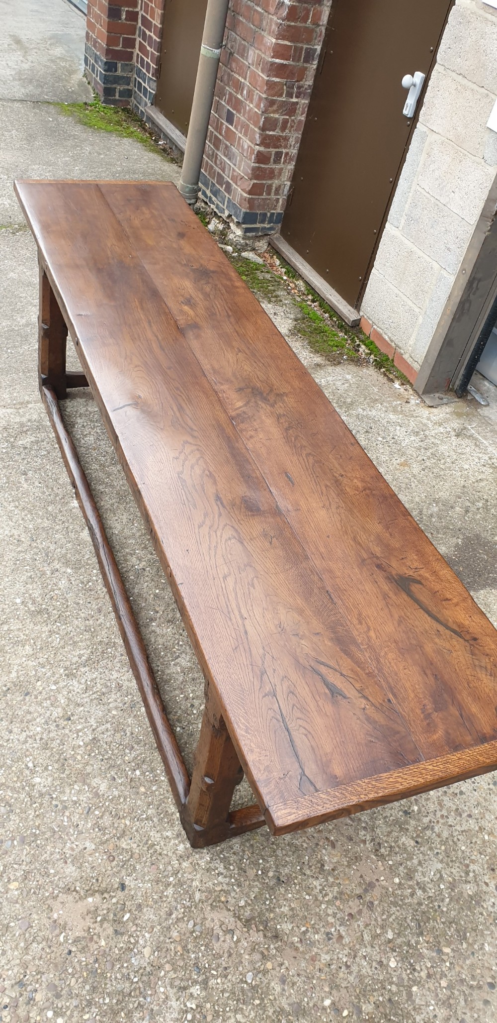 Outstanding C17th Oak  Refrectory Table View VI