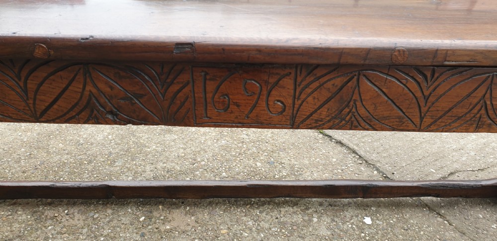 Outstanding C17th Oak  Refrectory Table View X