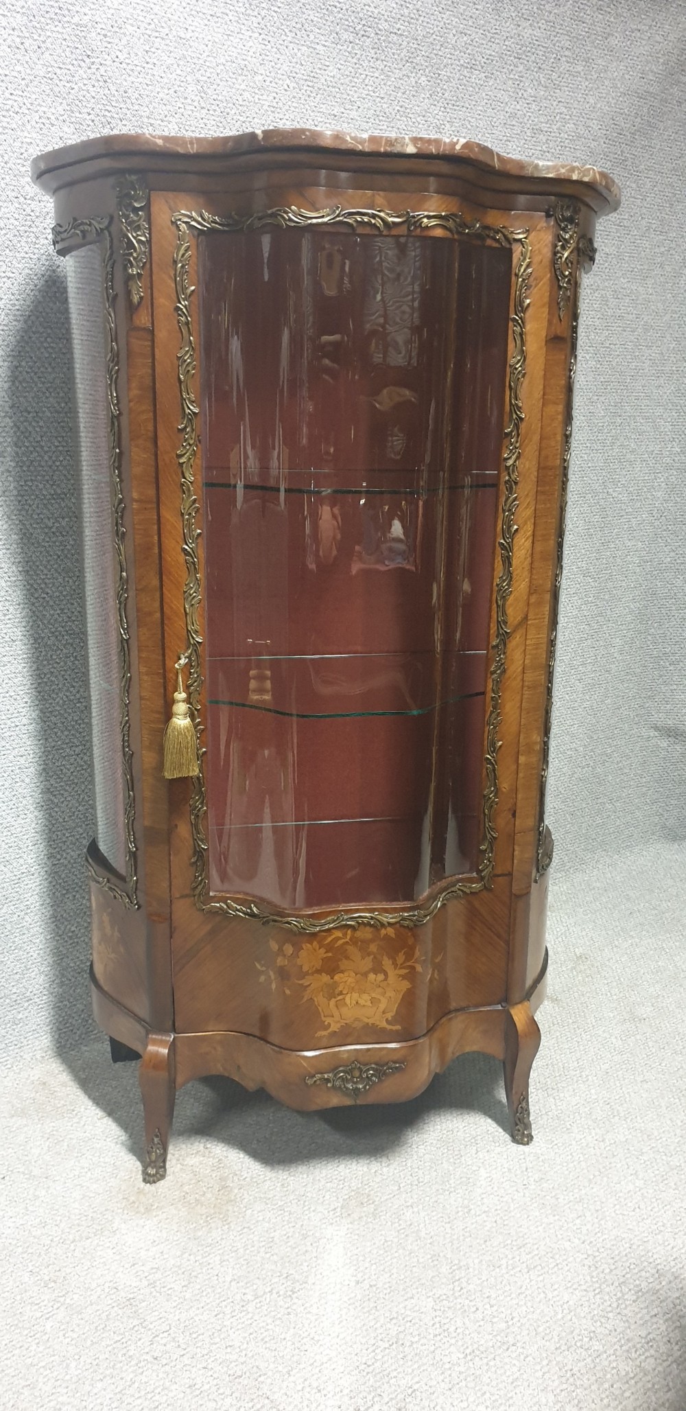 FRENCH MARQUETRY DISPLAY CABINET View X