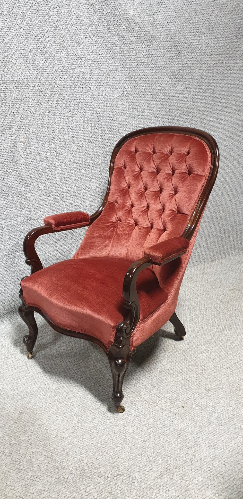 Early Victorian Spoon Backed Armchair  View II