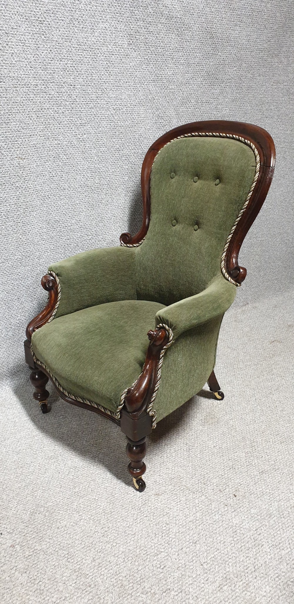 Victorian Mahogany Armchair View II