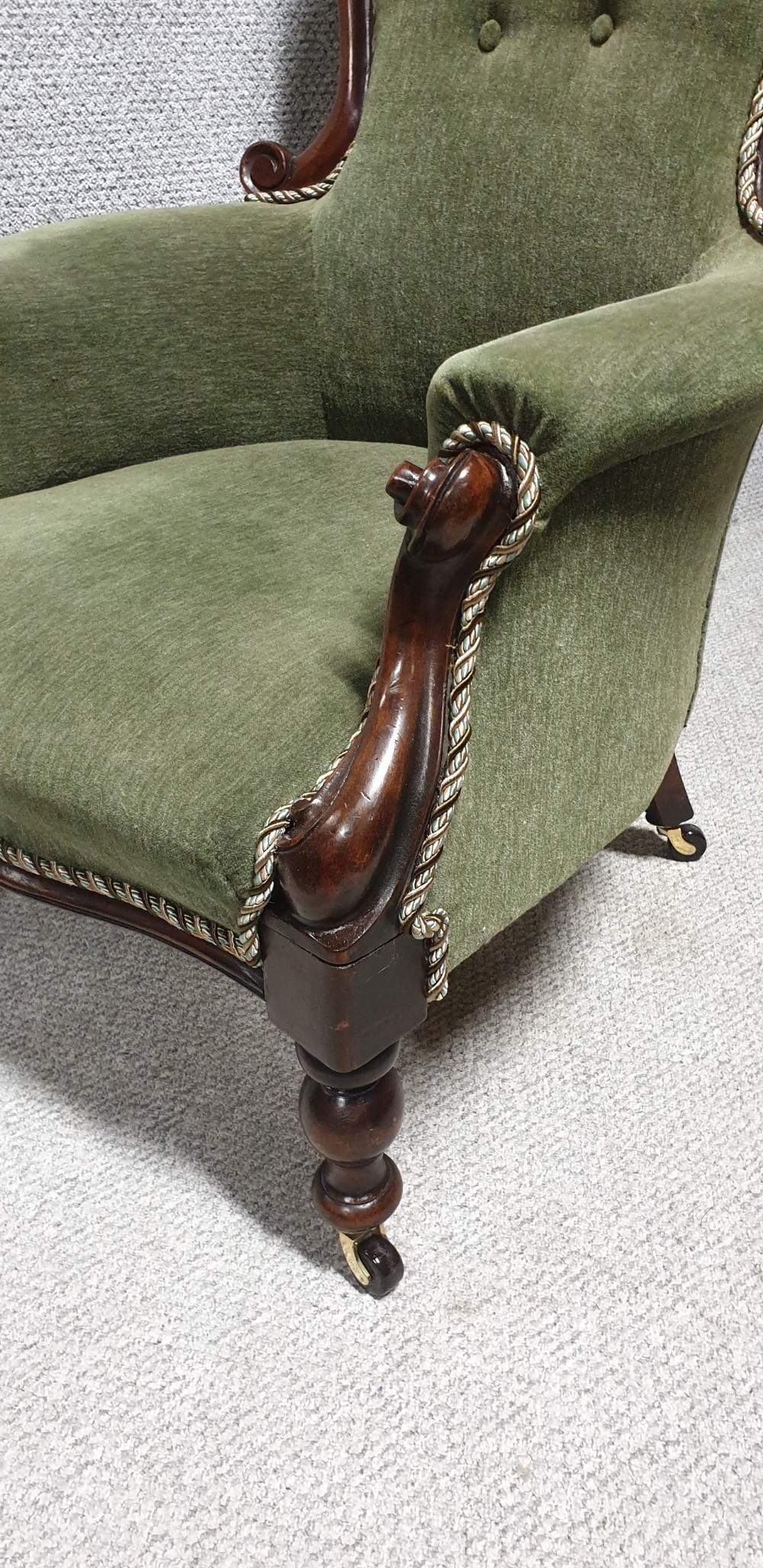 Victorian Mahogany Armchair View III