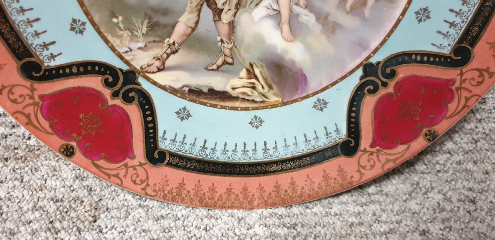 Pair Vienna Porcelain Chargers View V