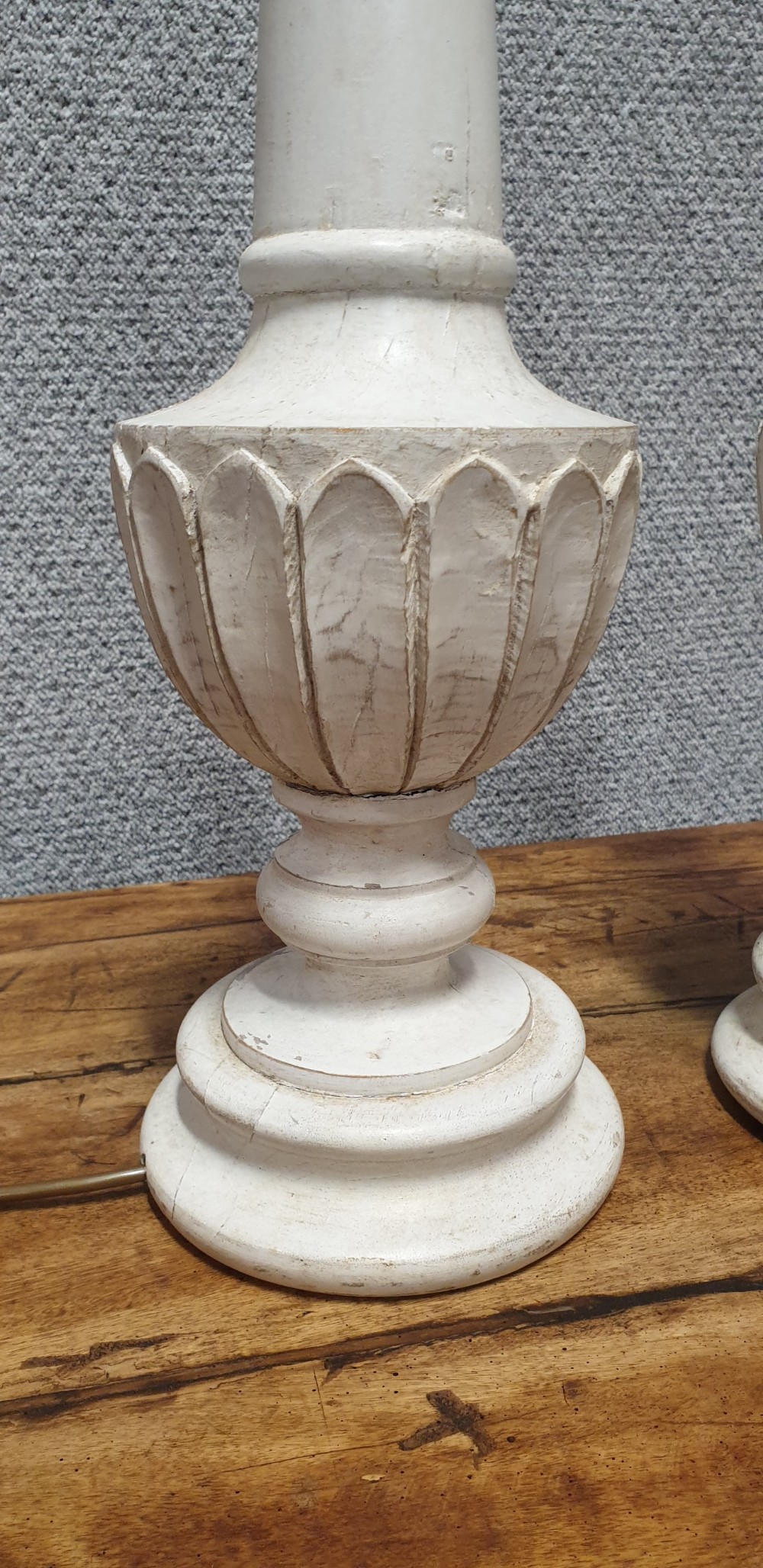 Pair Of French Painted Lamps View III