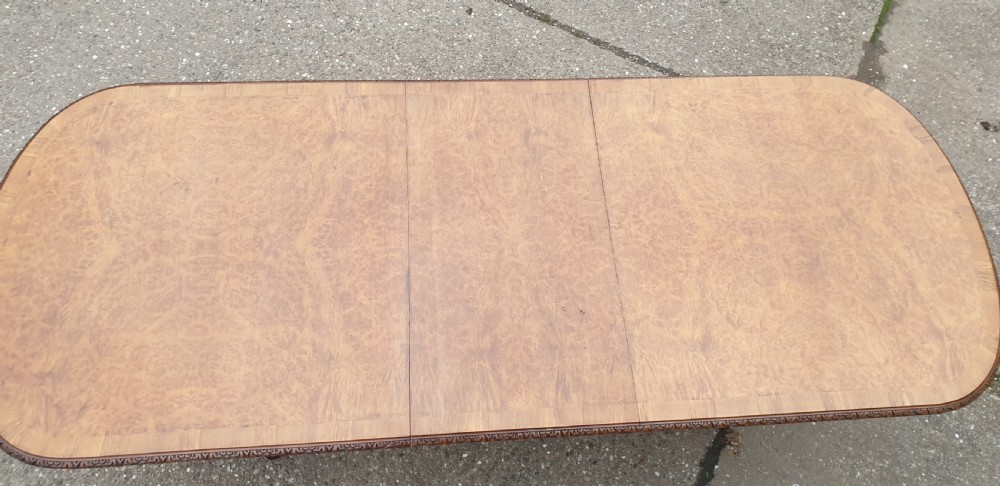Ten Seat Burr Walnut Dining Table View IV