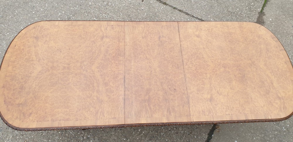 Ten Seat Burr Walnut Dining Table View V