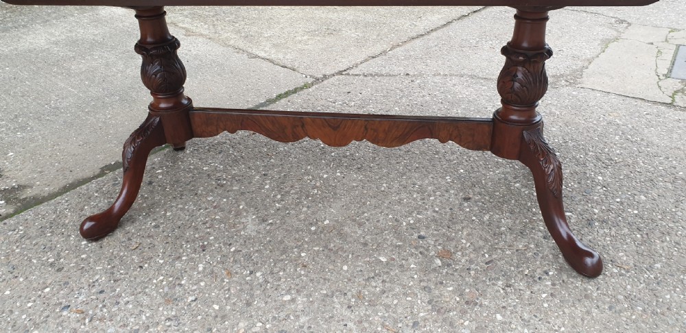 Ten Seat Burr Walnut Dining Table View VI