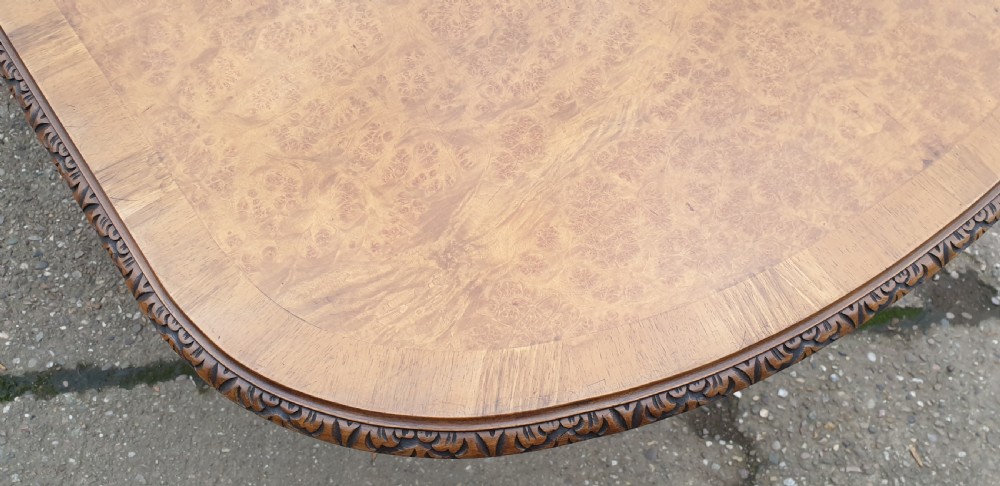 Ten Seat Burr Walnut Dining Table View X