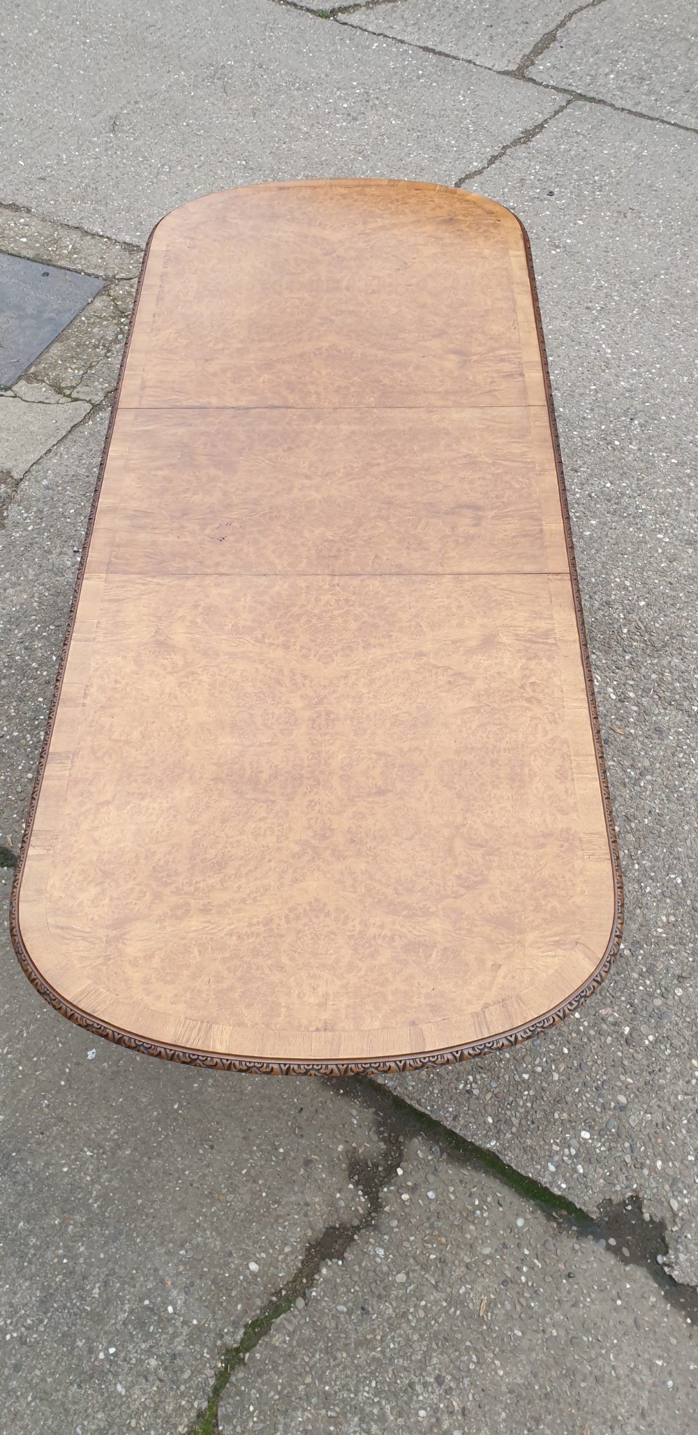 Ten Seat Burr Walnut Dining Table View XI