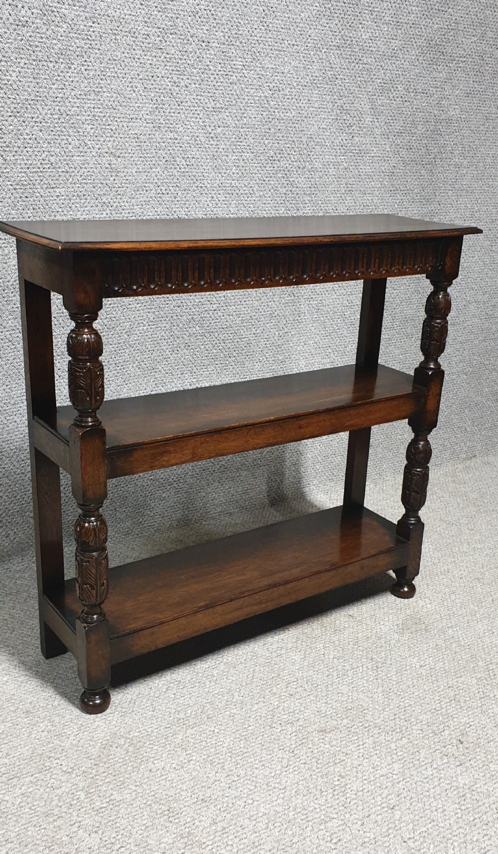 VERY NICE OAK OPEN BOOKCASE