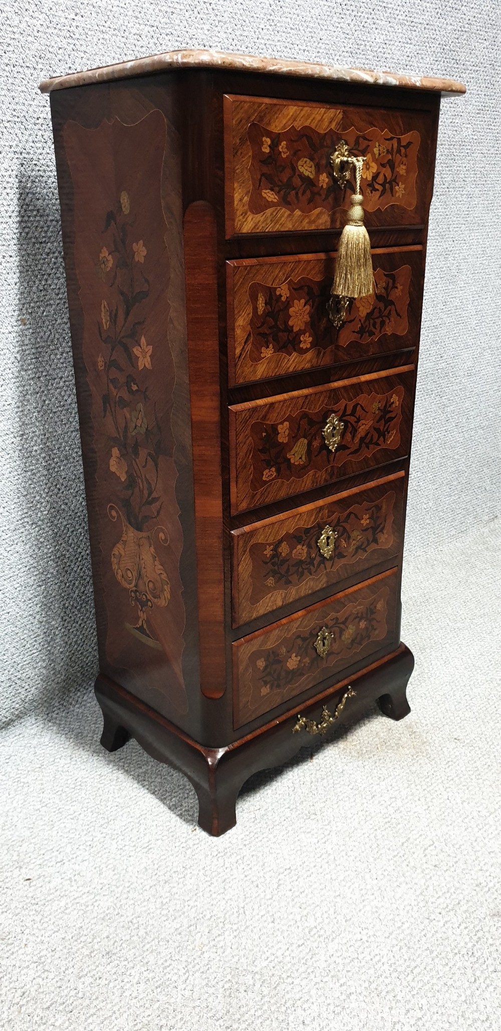 Wonderful Marquetry Semanier Chest of Drawers View II