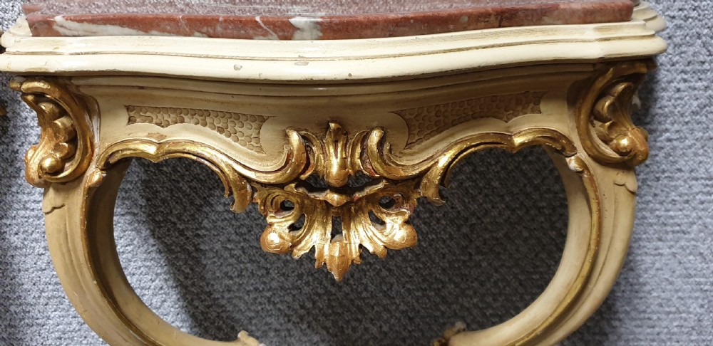 Good Pair French Parcel Gilt Console Tables View VII