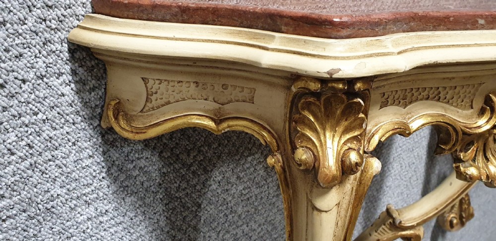 Good Pair French Parcel Gilt Console Tables View X
