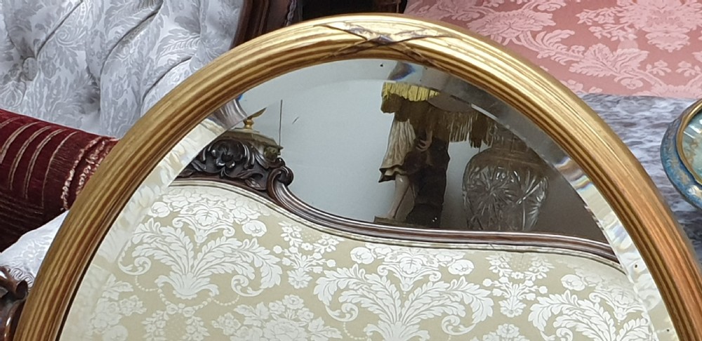 Edwardian Oval Gilt Mirror  View III