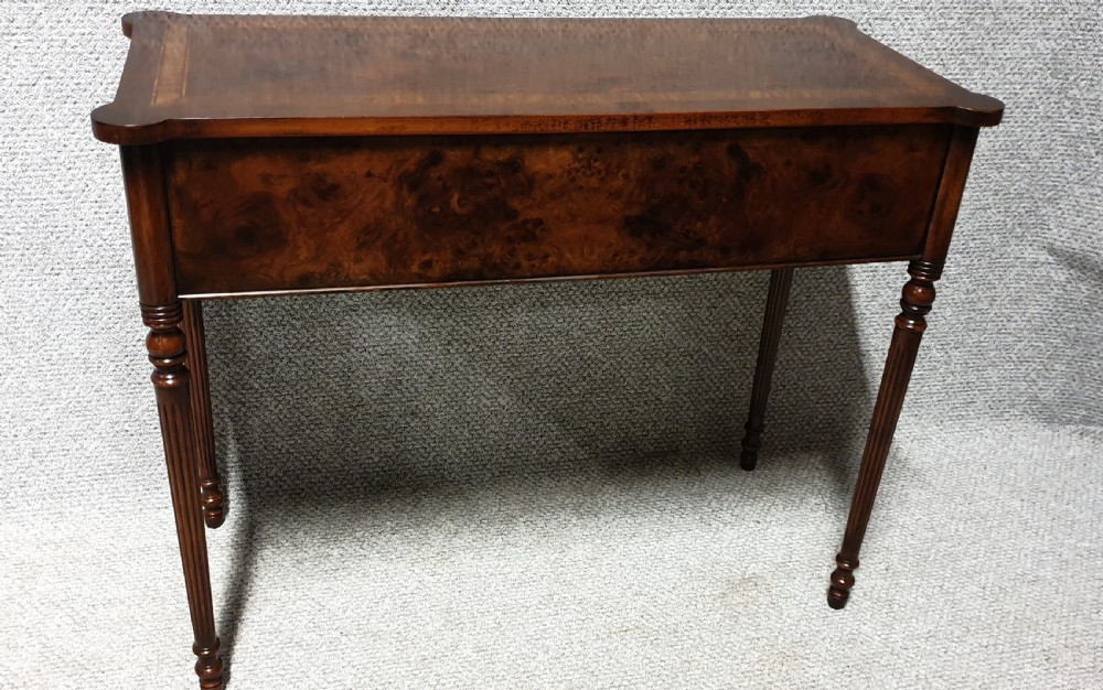 Burr Walnut Side Table  View VI