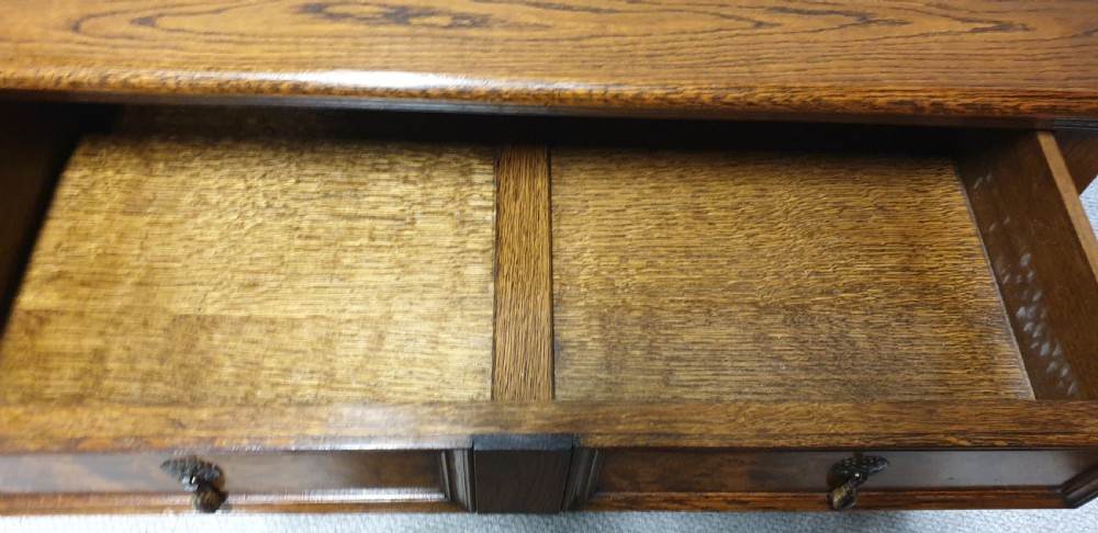 Burr Walnut and Oak Chest of Drawers View IV