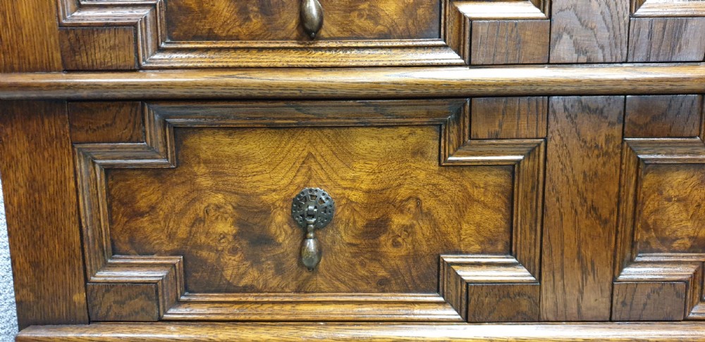 Burr Walnut and Oak Chest of Drawers View VIII