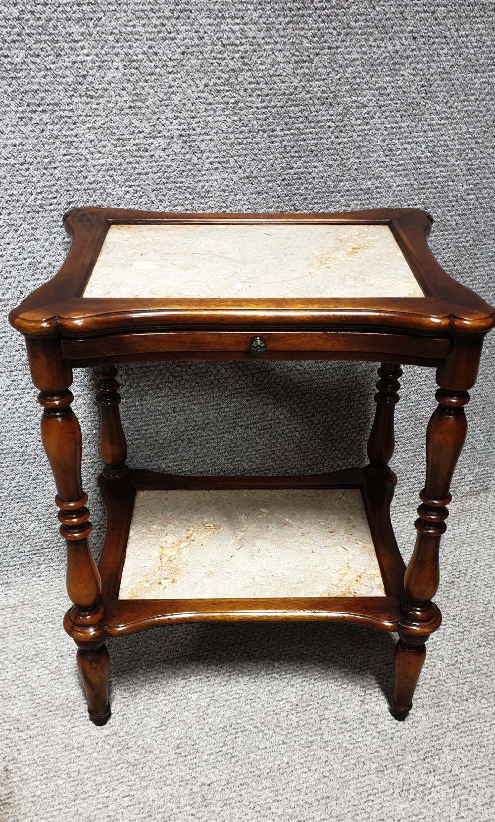 Two Tier Marble Table