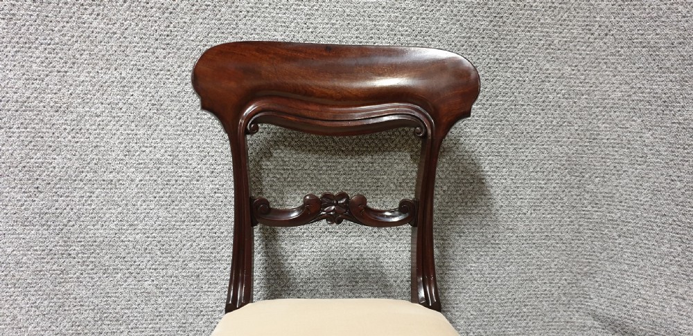 Superb Quality Set Eight Mahogany Dining Chairs  View IX