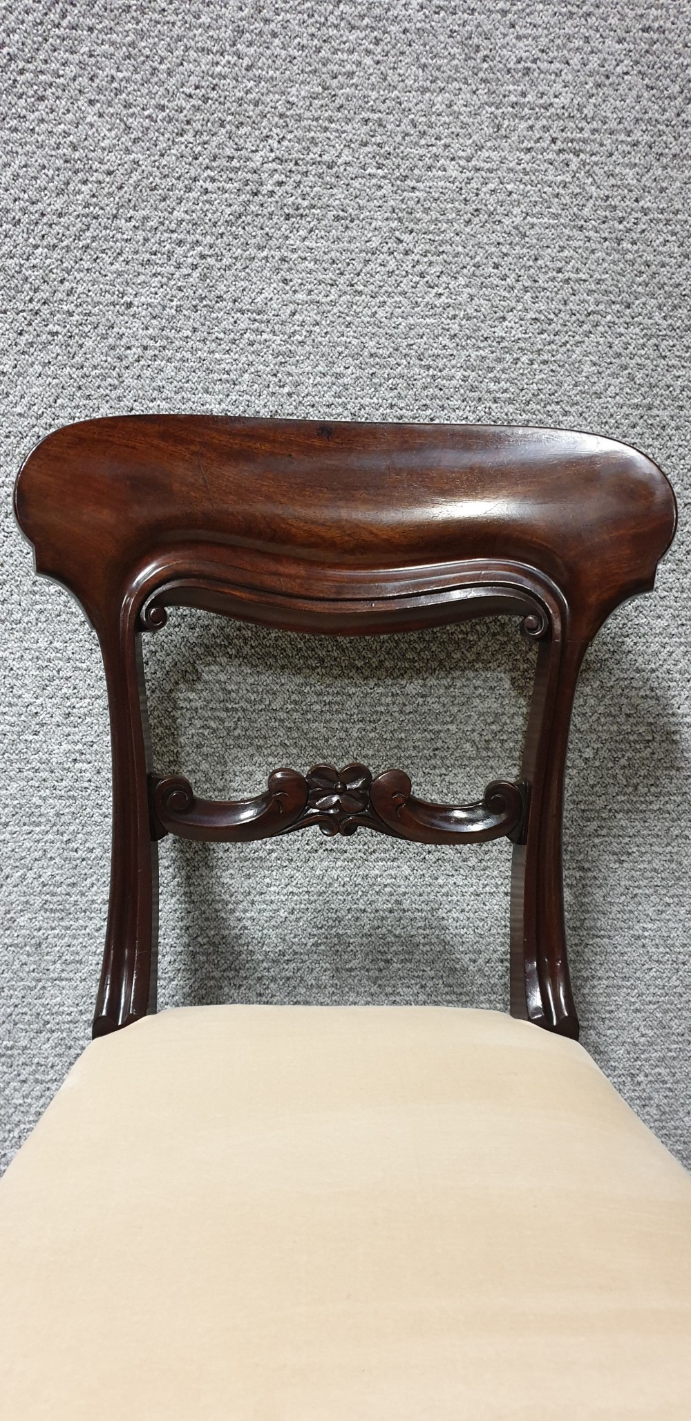 Superb Quality Set Eight Mahogany Dining Chairs  View X