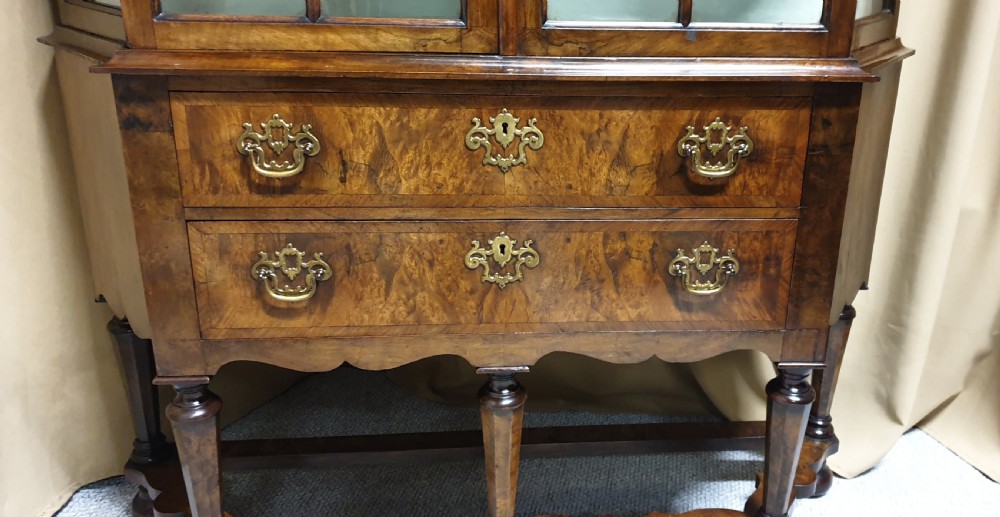 Outstanding Burr Walnut Display Cabinet View II