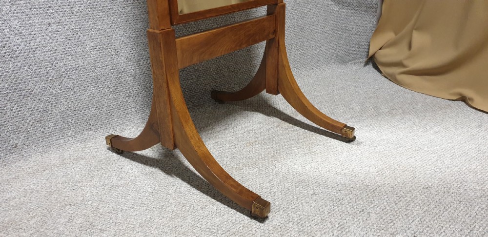 Nice Quality Mahogany Cheval Mirror  View VI