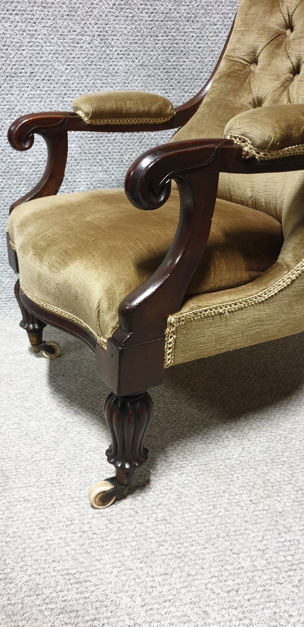 Good Victorian Mahogany Gentlemans Armchair  View II