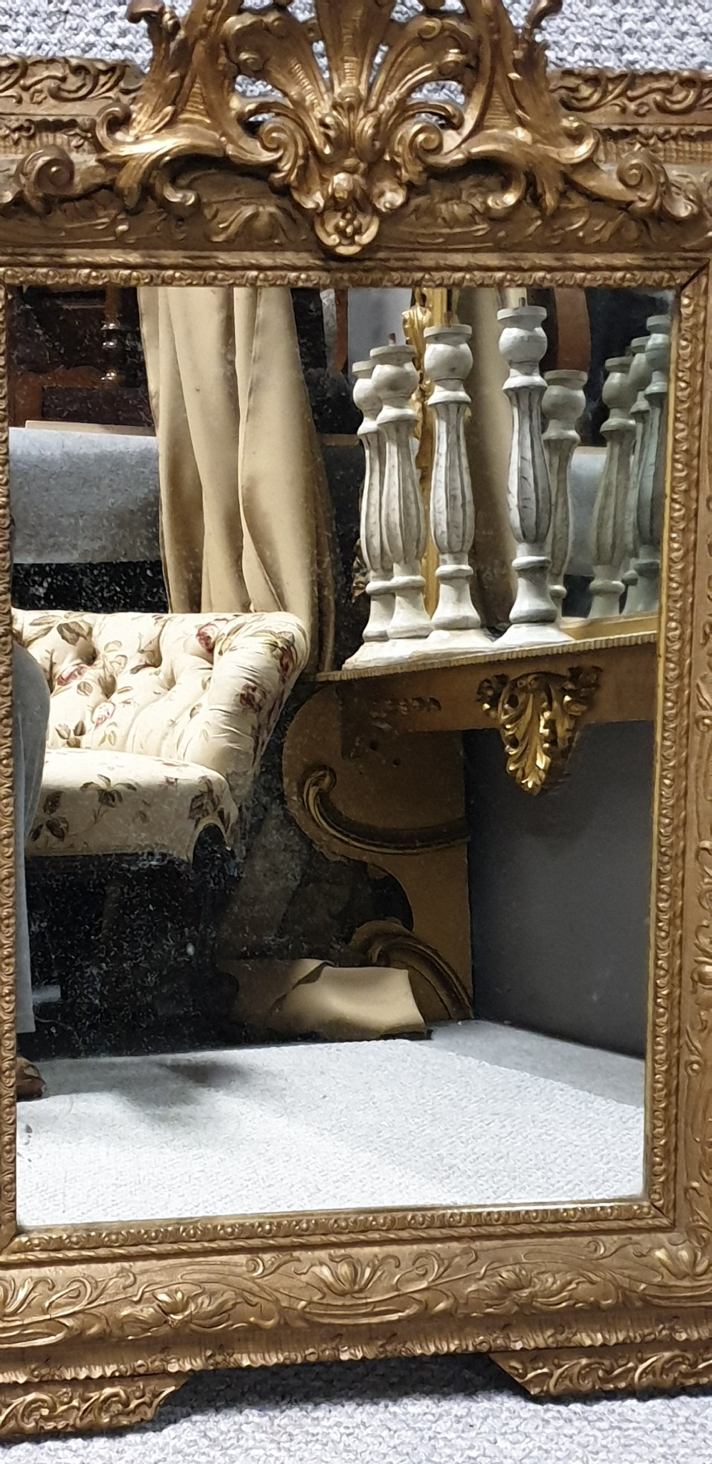 French Gilt Mirror View II