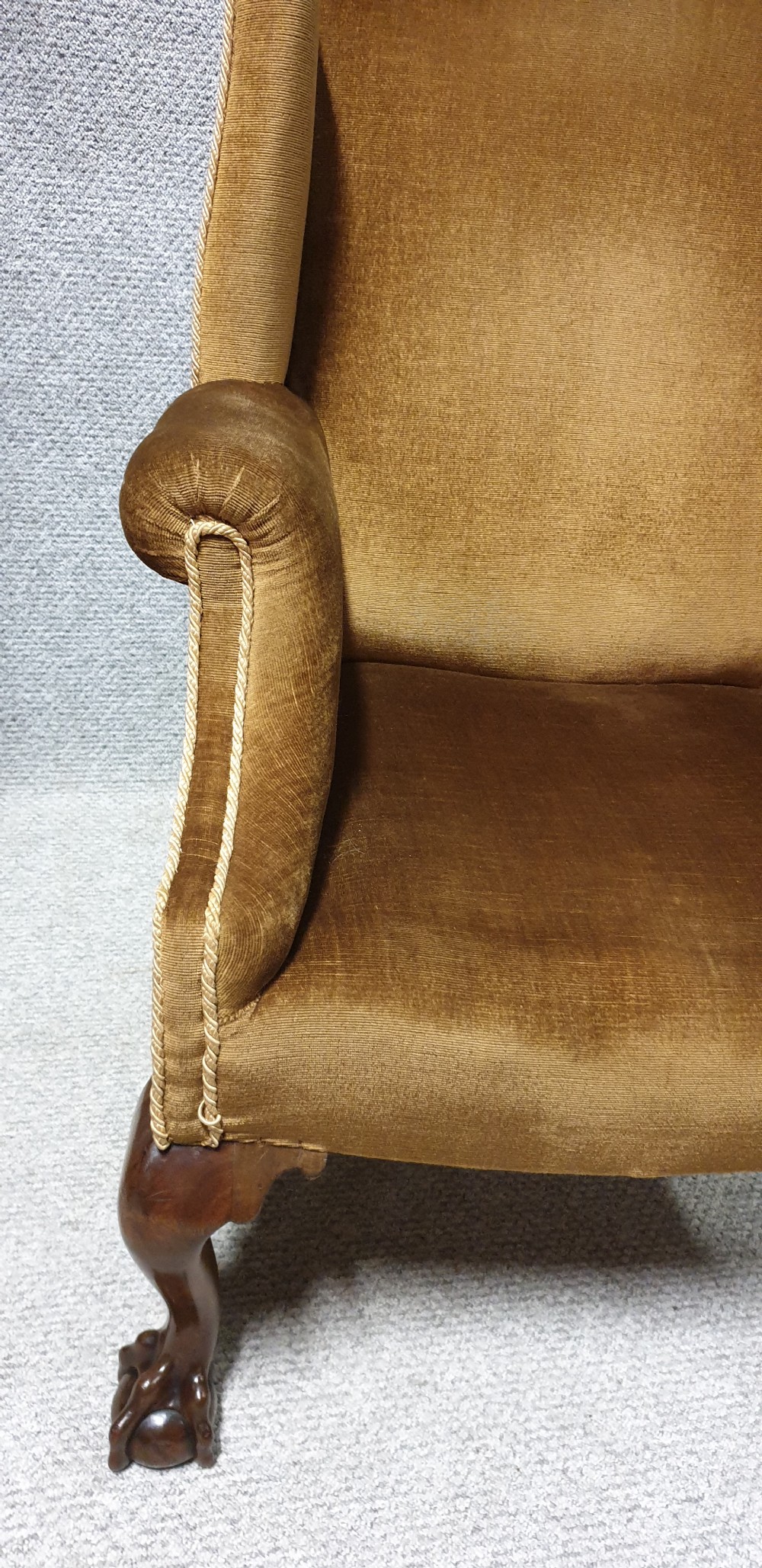 Georgian Mahogany winged Armchair  View IV